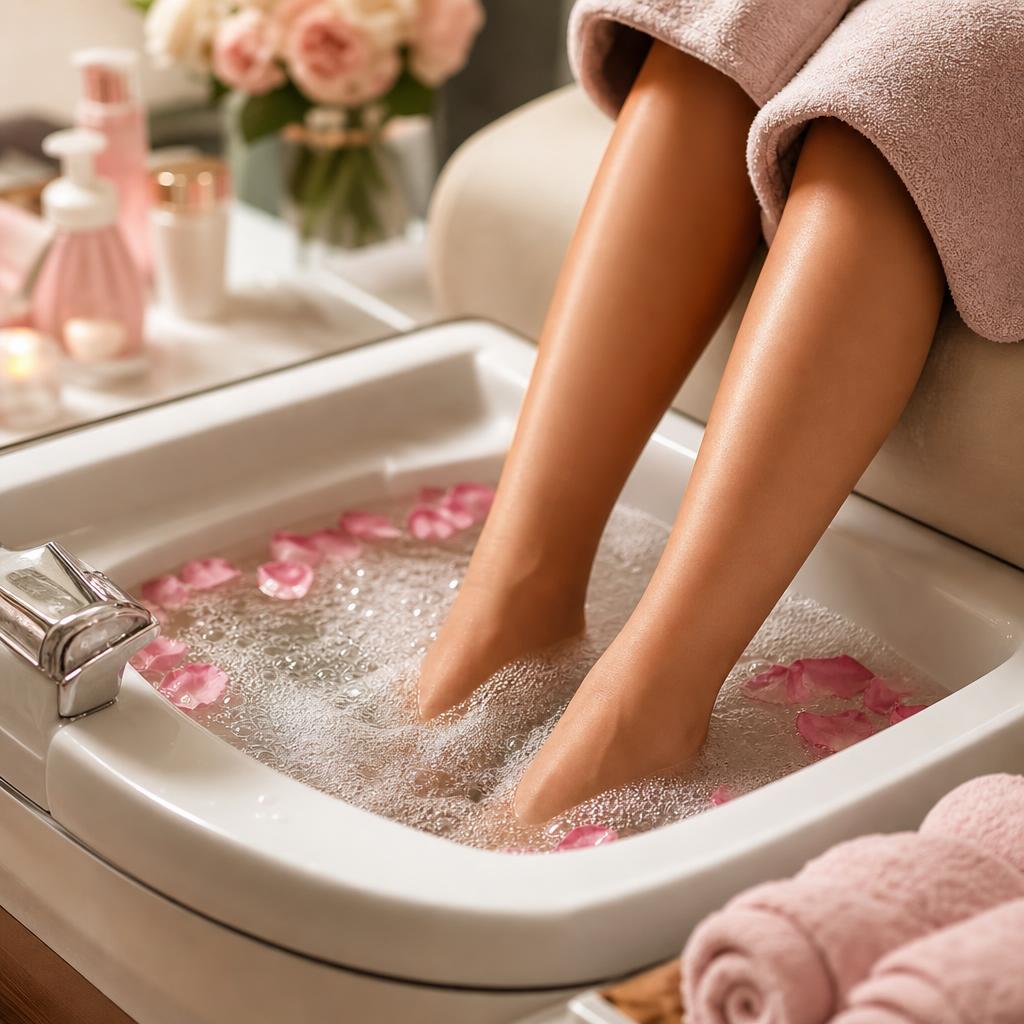 Pedichiură luxury cu hidratare
